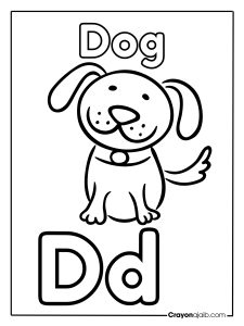 Animal letter d for dog