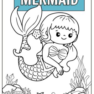 Mermaid coloring pages for kids free download