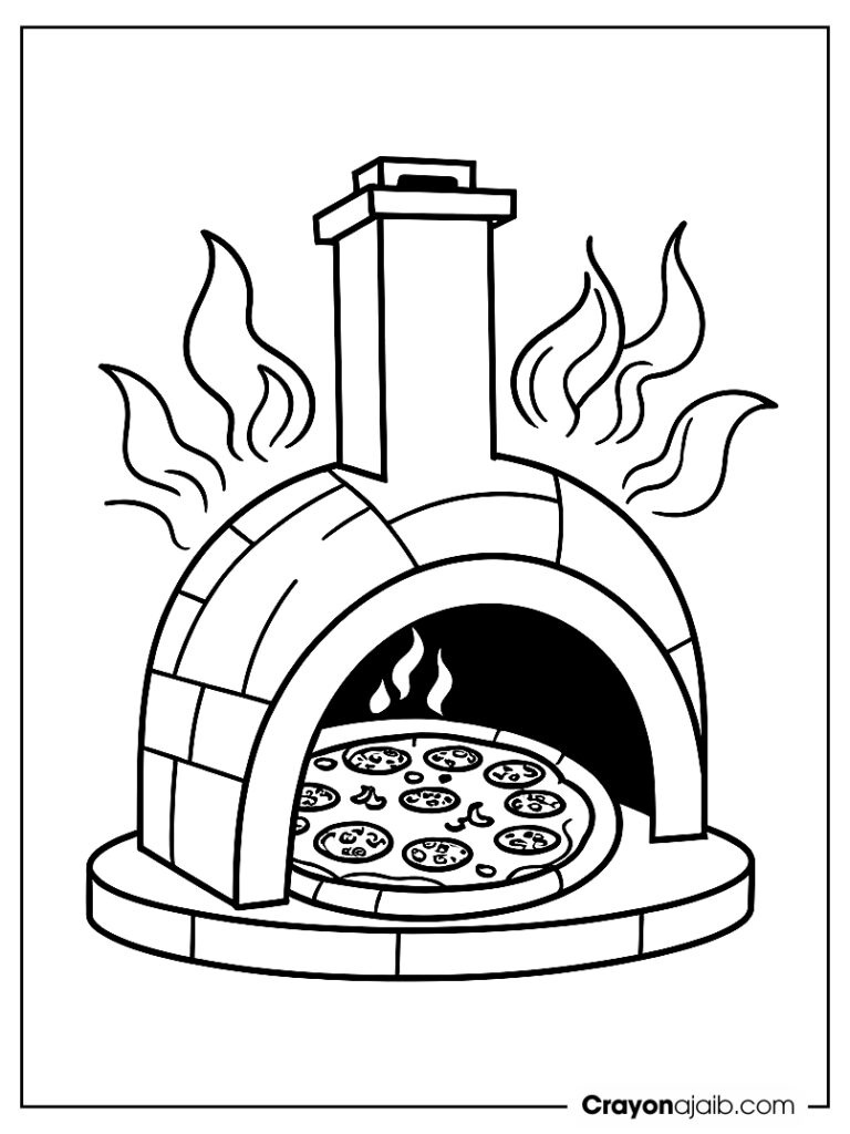 Pizza oven with flames for kids ca