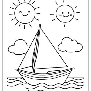 Boosting their artistic creativity in a fun way using sailboat coloring ca