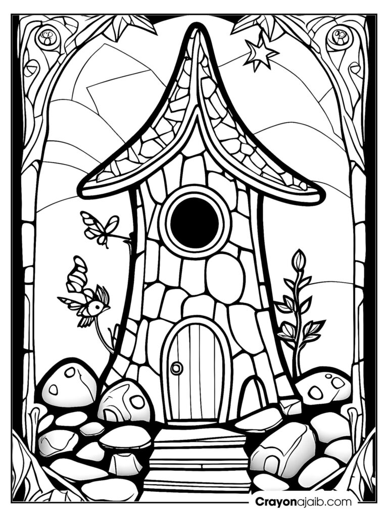 Fairy house adventures 15 printable coloring pages for imaginative kids