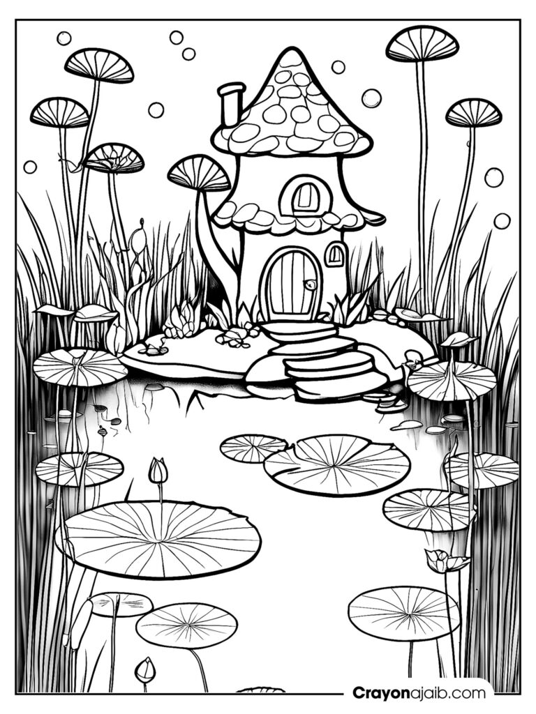 From fantasy to reality exquisite fairy house coloring pages