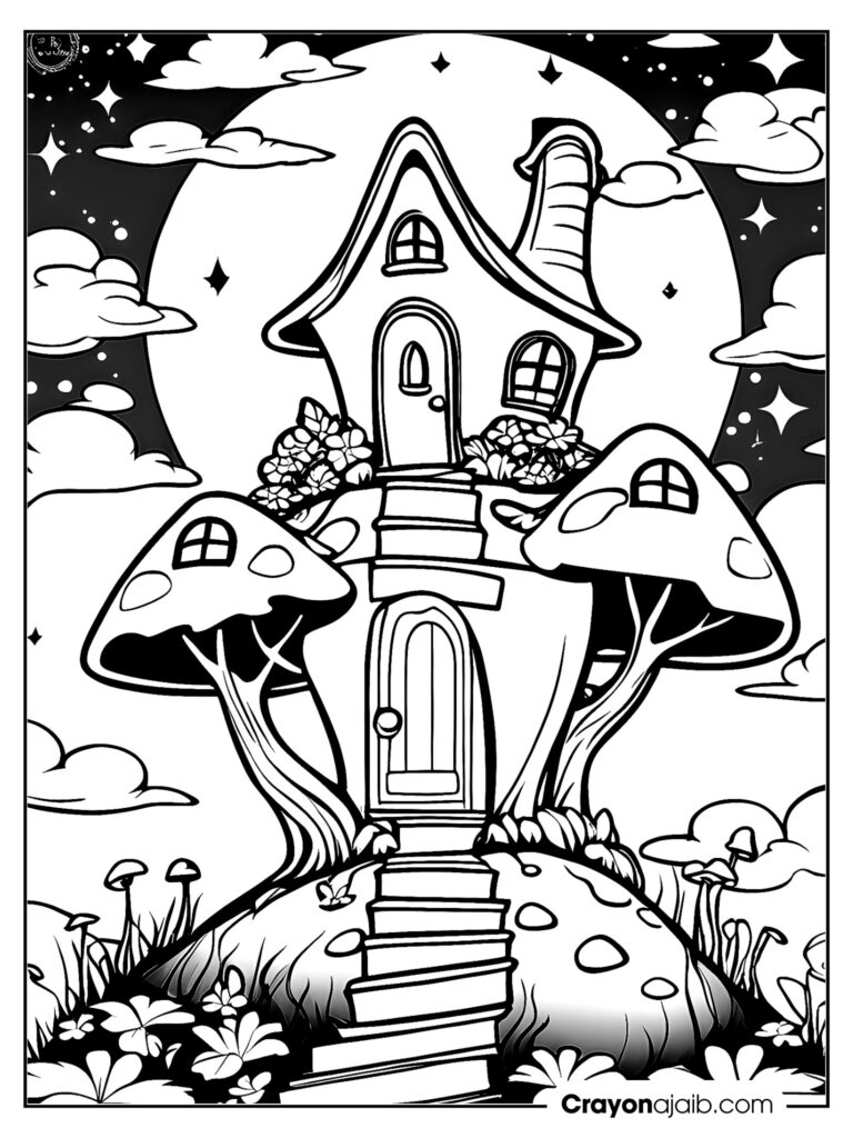 Spark creativity free fairy house coloring pages to download now