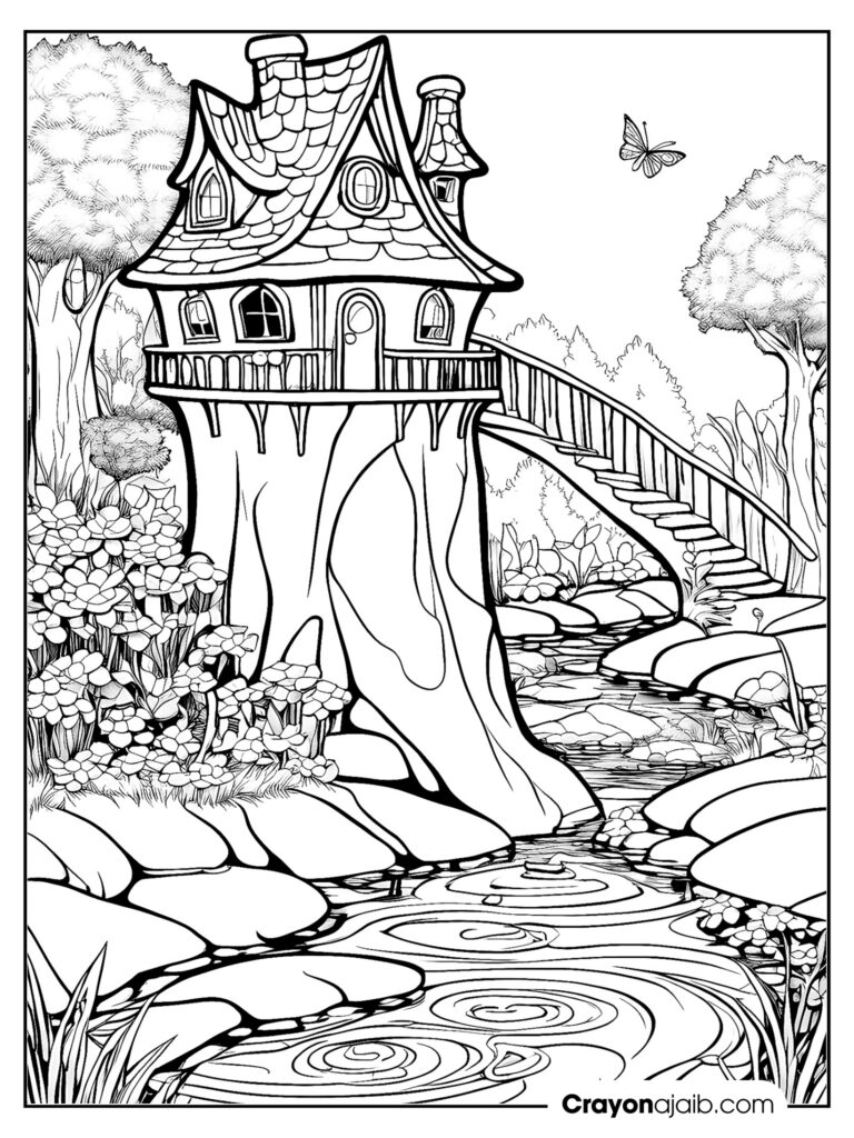 Step into the fairy realm 15 magical coloring pages for kids