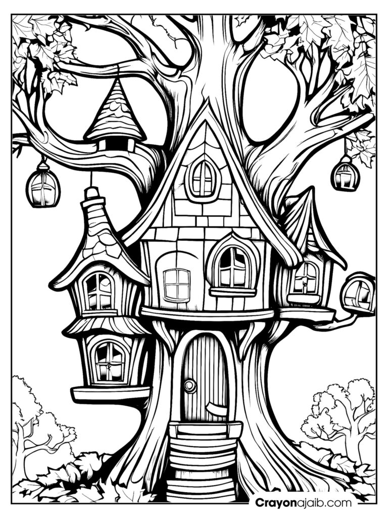 Unleash your inner artist beautiful fairy house coloring pages to print