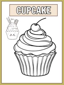 Best cupcake coloring pages ideas