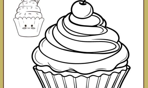 Best cupcake coloring pages ideas