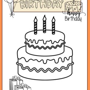 Free printable birthday coloring pages