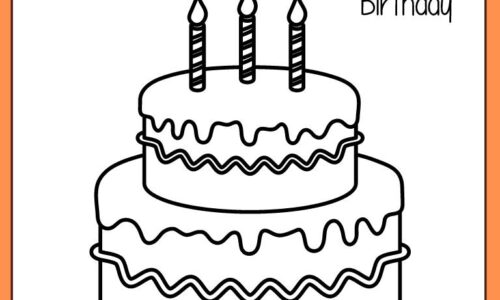 Free printable birthday coloring pages