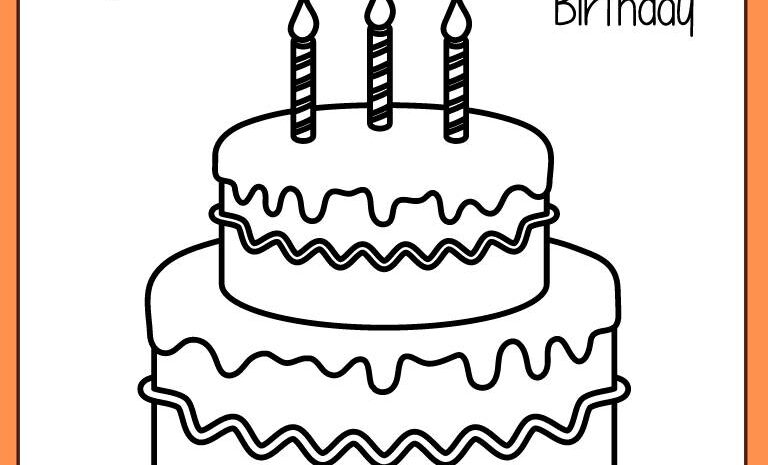 Free printable birthday coloring pages