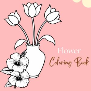 Free printable flower coloring pages for kids & adults