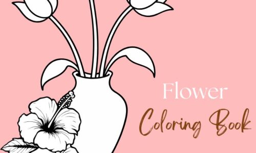 Free printable flower coloring pages for kids & adults