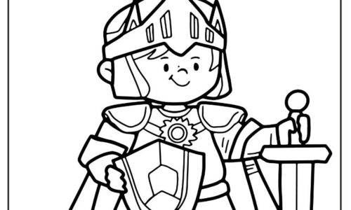 Knight coloring pages ideas