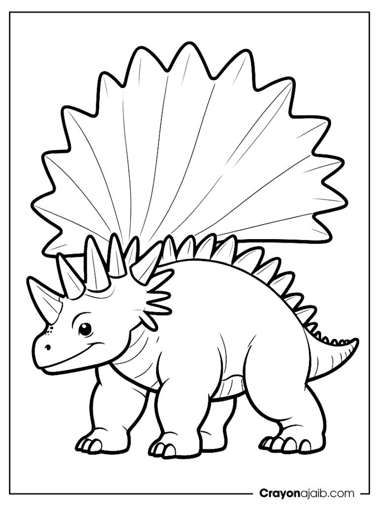 Stegosaurus coloring page for kindergarten ca