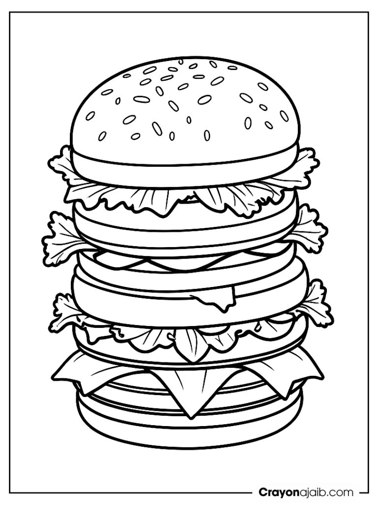 Tall burger stack for kids ca