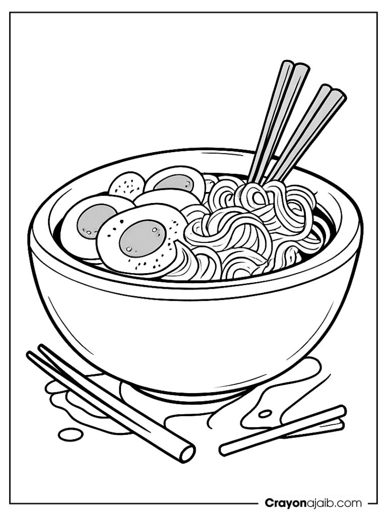 Detailed japanese ramen bowl ca