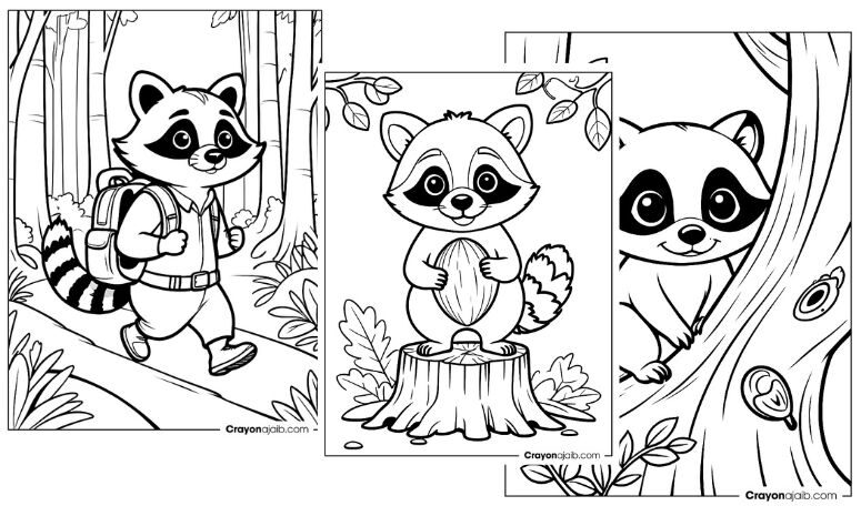 Best free raccoon coloring pages for creative kids crayonajaib