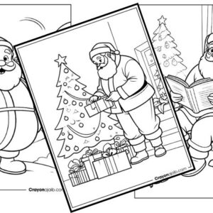 Best coloring book collection santa claus