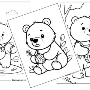 Enjoy free printable bear coloring sheets ca