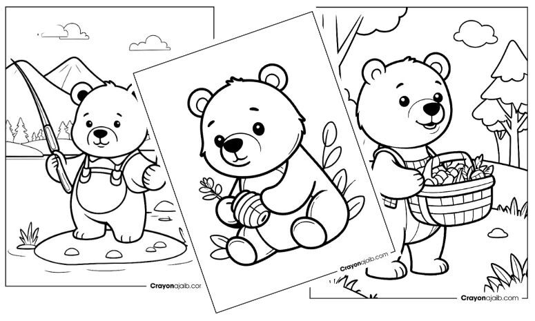 Enjoy free printable bear coloring sheets ca