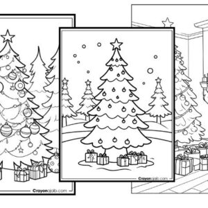 Trending now christmas trees coloring pages