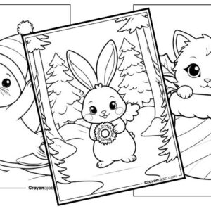 Best christmas animals coloring book for kids