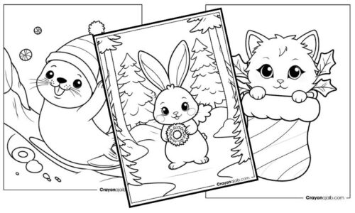 Best christmas animals coloring book for kids